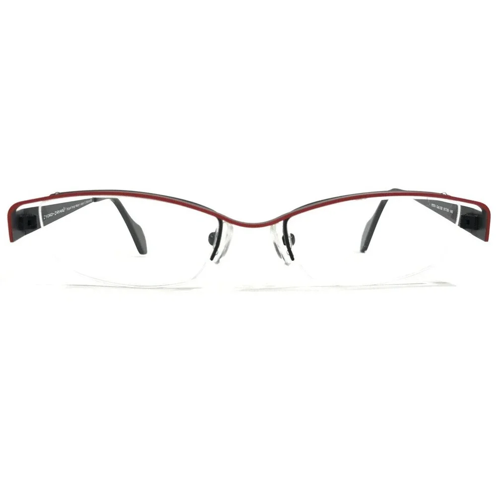 Iyoko-Inyake Eyeglasses Frames IY574 Col.132 Black Red Rectangular 51-19-140